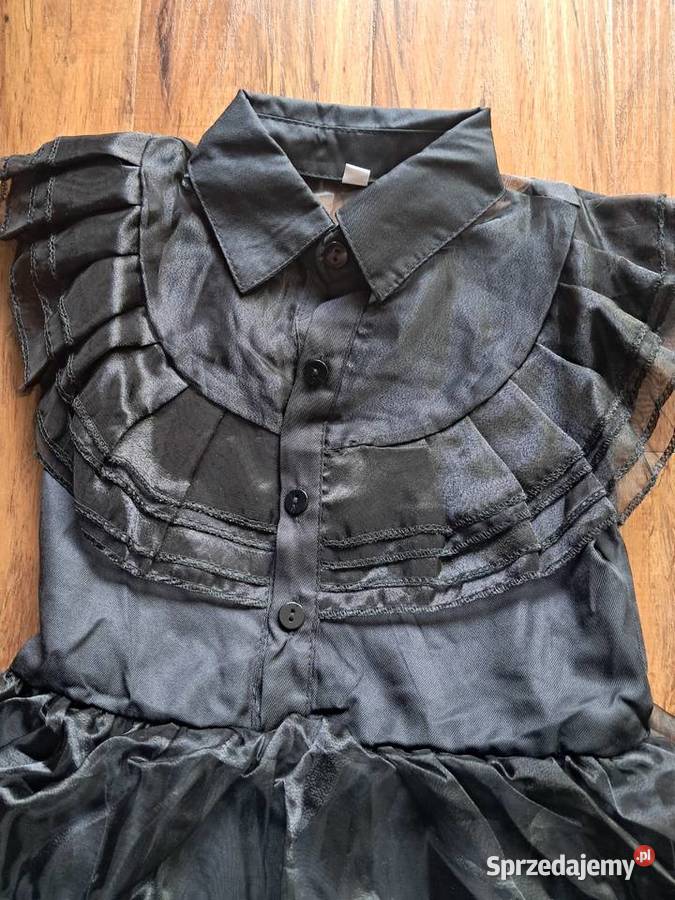 nowy strój Wednesday Addams na wzrost 120