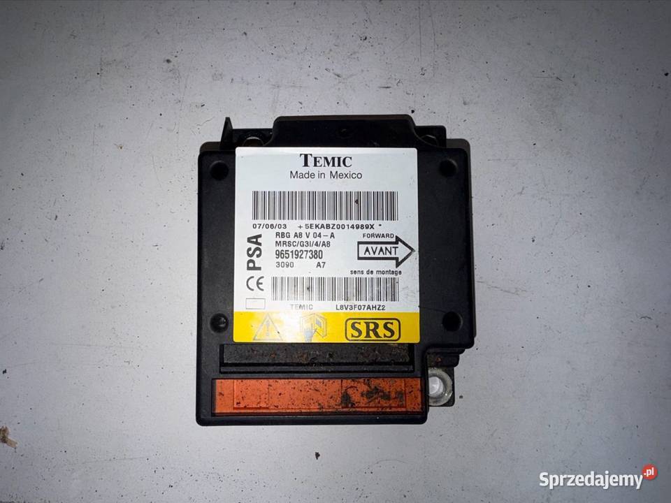 Sensor Airbag Citroen C3 wielkopolskie