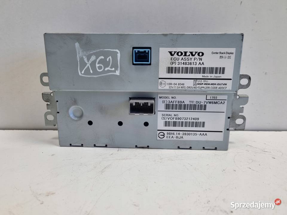 Volvo V40 II lift EKRAN NAWIGACJI Wyświetlacz Nawigacje fabryczne Janów