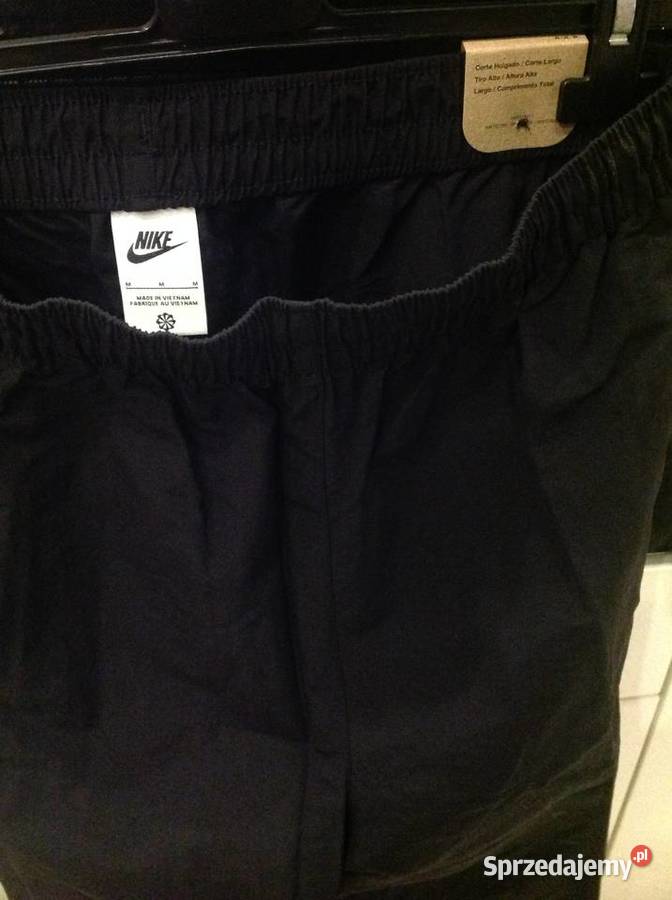 Spodnie Nylonowe Dresowe Damskie NIKE M Czarne Nowa Sól