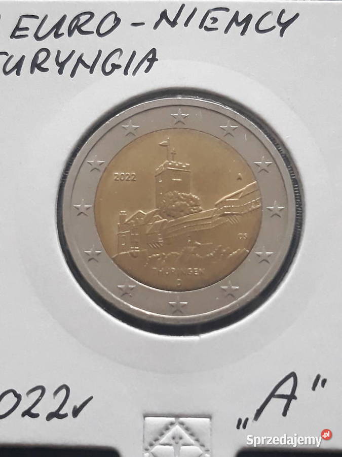 2 Euro Niemcy Turyngia 2022 r men A sprzedam