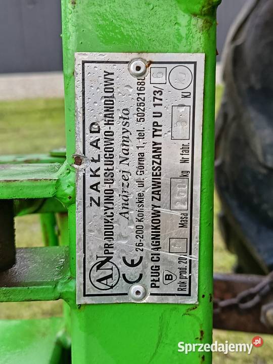 Pług zagonowy 4 skibowy Górka