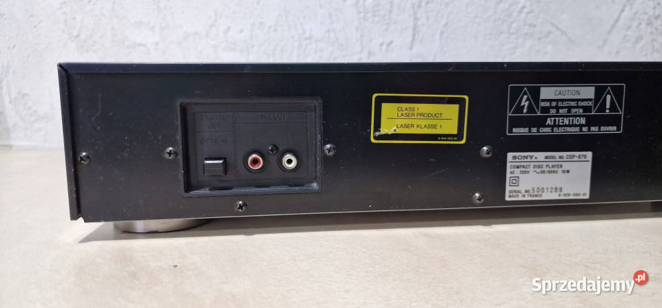 Cd player SONY 670 CDP670 odtwarzacz kompaktowy Międzychód