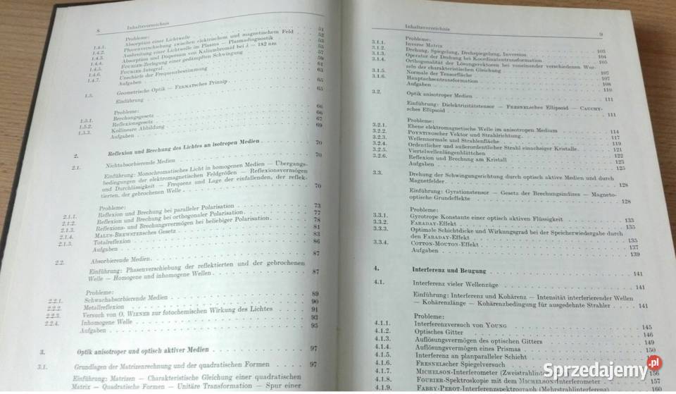 Optik und Spektroskopie Schilling Heinz chemia, biochemia Gdańsk