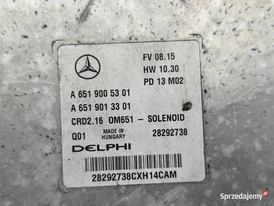 KOMPUTER STEROWNIK SILNIKA MERCEDES EKLASA W212 wielkopolskie sprzedam
