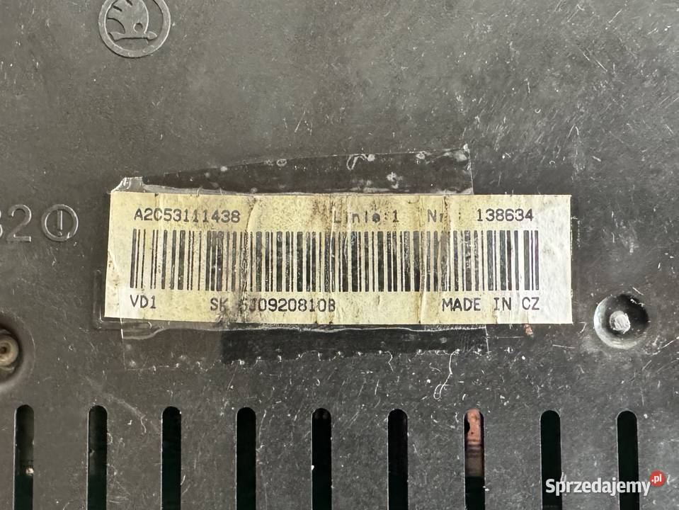 LICZNIK ZEGAR SKODA FABIA II 14 5J0920810B mazowieckie