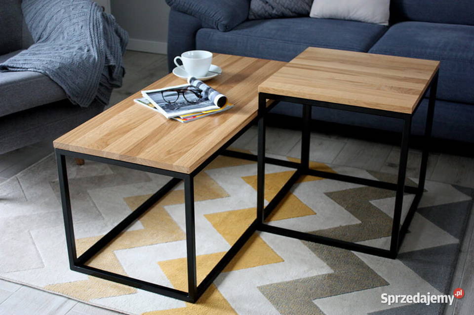 Ława Dębowa Loftowa 2w1 Kraków