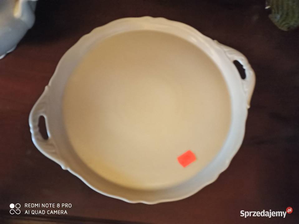 patera okrągła Krautheim Bavaria kolor ecru Porcelana i szkło Gdańsk