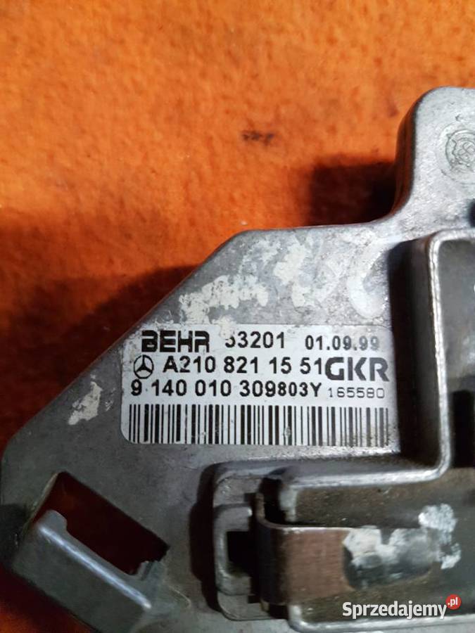 MERCEDES E KLASA W210 REZYSTOR DMUCHAWY OPORNICA wielkopolskie Turek