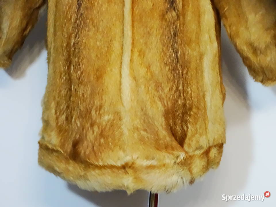 Futro naturalne złocistobrązowe krótszy fason Zimowa  Biłgoraj