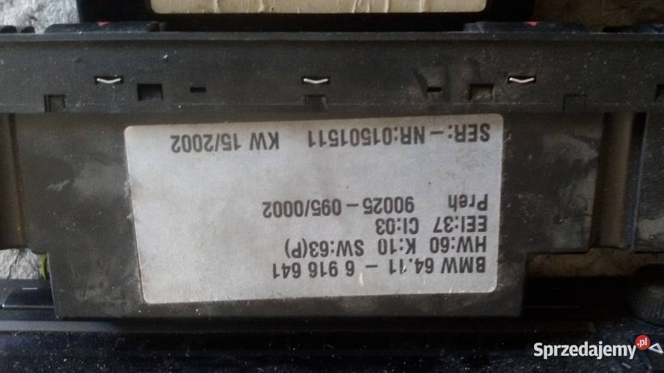 PANEL KLIMATRONIKA BMW 5 E39 Panele sterowania, przełączniki Elbląg sprzedam