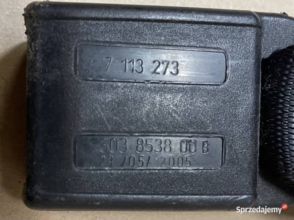 7113273 zapinka pasa środkowego tył bmw 3 e90 Rok produkcji 2005 zachodniopomorskie Szczecin