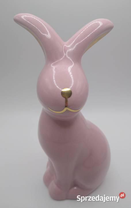 Zajączek Pudrowy Róż Ceramika Pozostałe Gdańsk