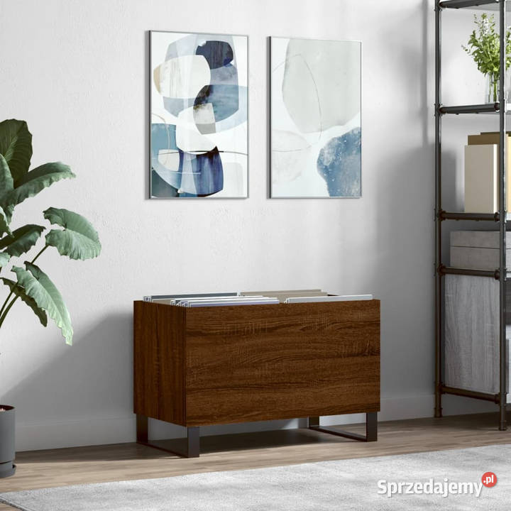 Szafka na płyty brązowy dąb 745x38x48 WM831739