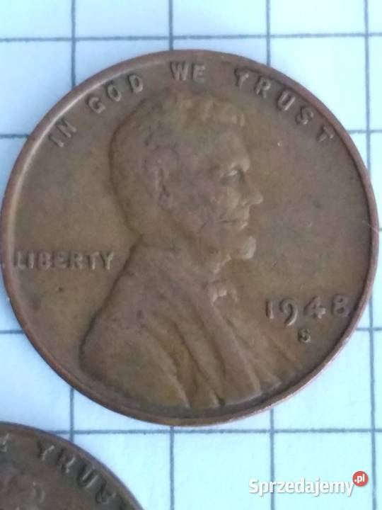 Lincoln cent 1948 P D S Żary