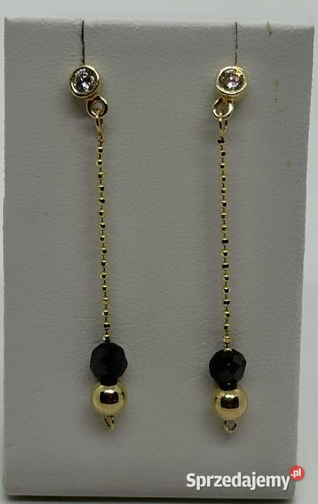 Złote Kolczyki pr 585 165g Kolczyki warmińsko-mazurskie Elbląg