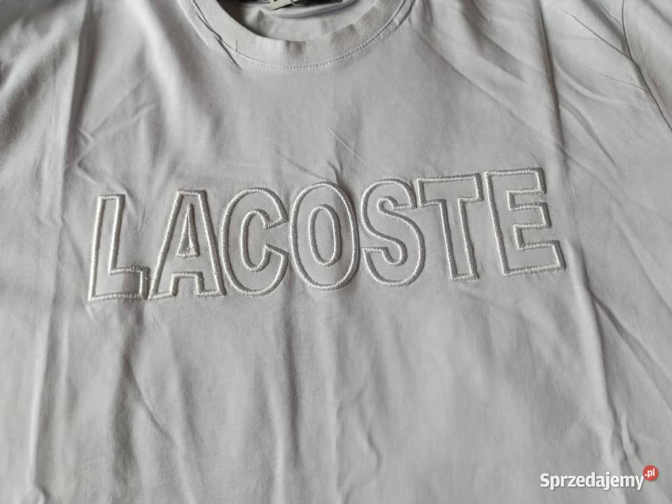 Tshirt męski Lacoste duże logo producenta kolor Białystok