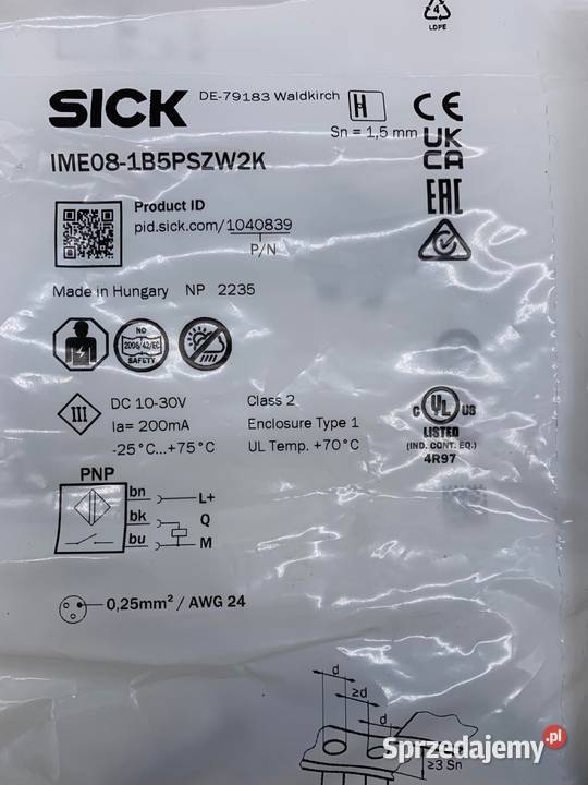 Sick IME081B5PSZW2K Inductive Sensor Warszawa