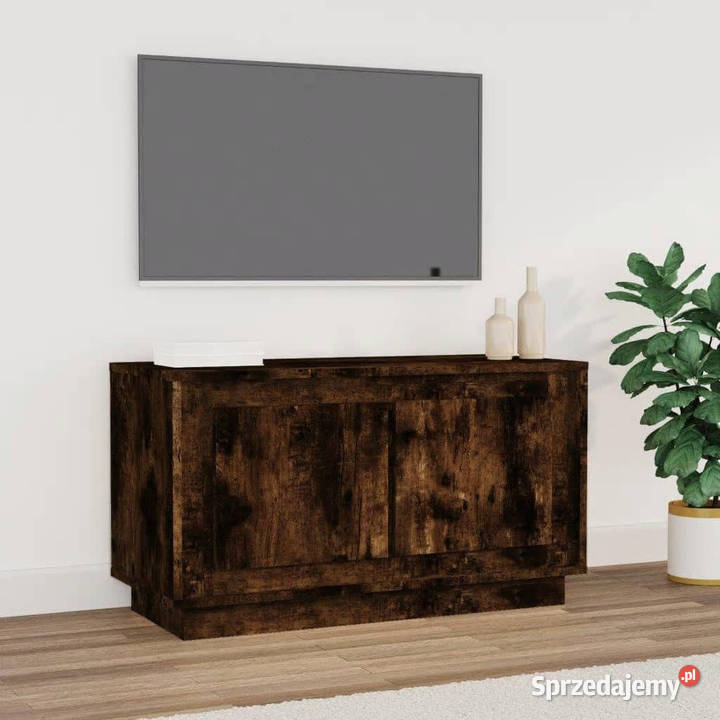 Szafka pod TV przydymiony dąb 80x35x45 WM819857 Warszawa