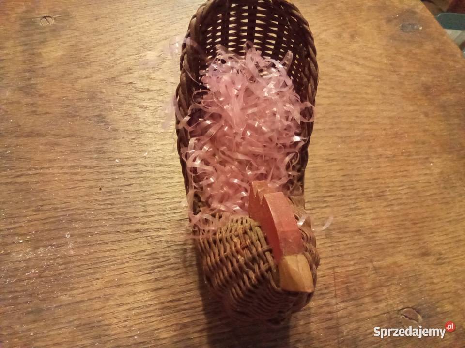 Kogut pleciony ręcznie robiony Vintage