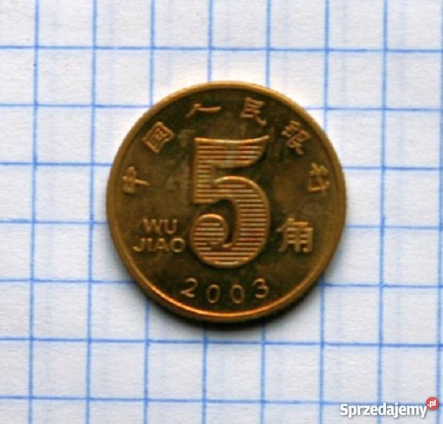 5 JIAO WU JIAO 2003 CHINY Numizmatyka