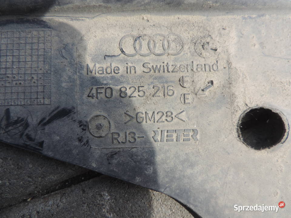 OSŁONA PODWOZIA PRAWA AUDI A6 C6 SEDAN 4F0825216 Rok produkcji 2006 Karoseria