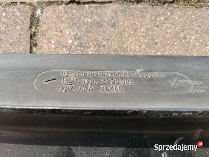 Lotka Spoiler Klapy BMW 3 E30 MTechnik 2 Cabrio mazowieckie Wyszków