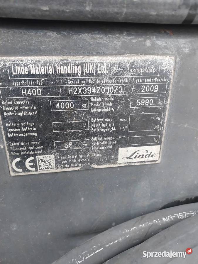 Wózek Linde H40D z 2009r Kraśnik sprzedam
