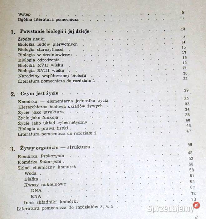 Podstawy biologii bakterii do człowieka W J Książki i Podręczniki Chełm