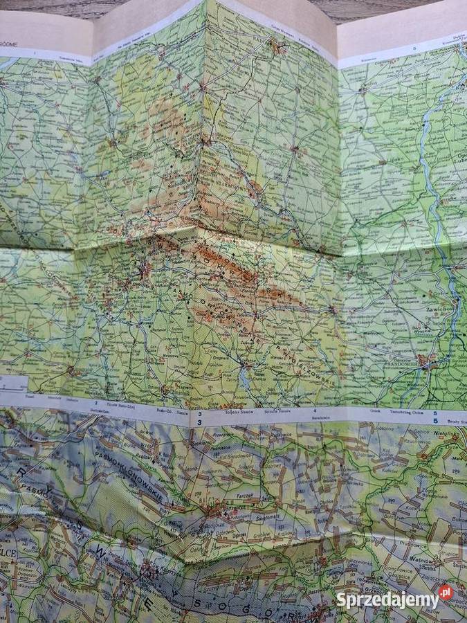 Góry Świętokrzyskie mapa turystyczna Kraków sprzedam