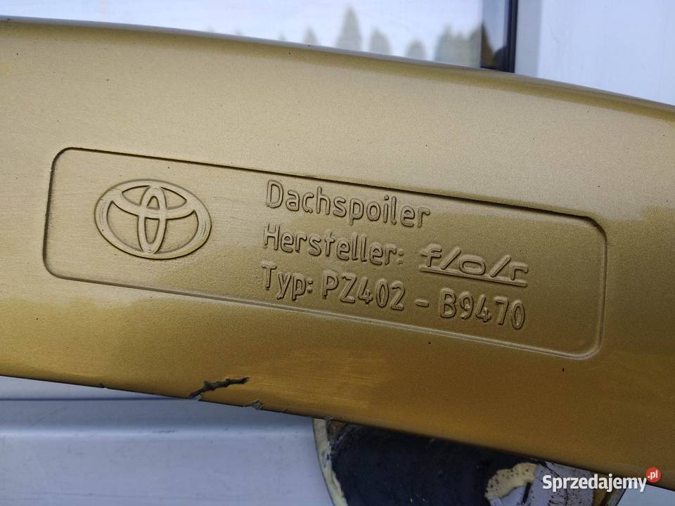 Toyota Yaris I 1 lotka spoiler na klapę Sieradz