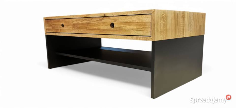 Stolik Kawowy NOWY LOFT DRZEWO Dębowe Czarny Olsztyn