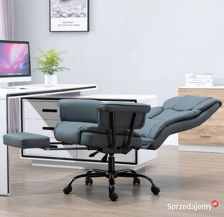 Fotel biurowy z regulacją wysokości z podnóżkiem Brzesko
