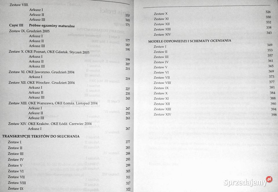 Język niemiecki Arkusze egzaminacyjne Matura Chełm