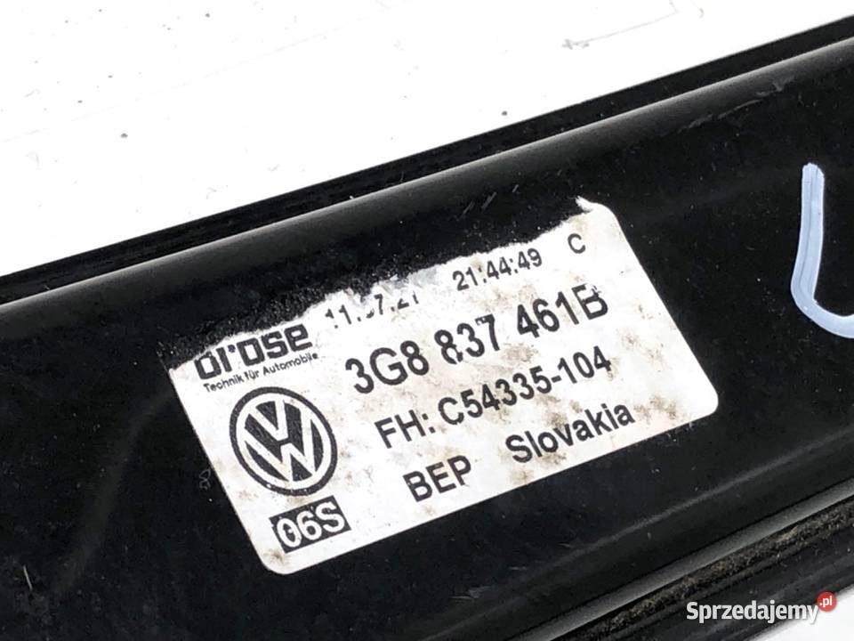 PODNOŚNIK SZYBY LEWY PRZÓD VW ARTEON 3G8837461B podkarpackie