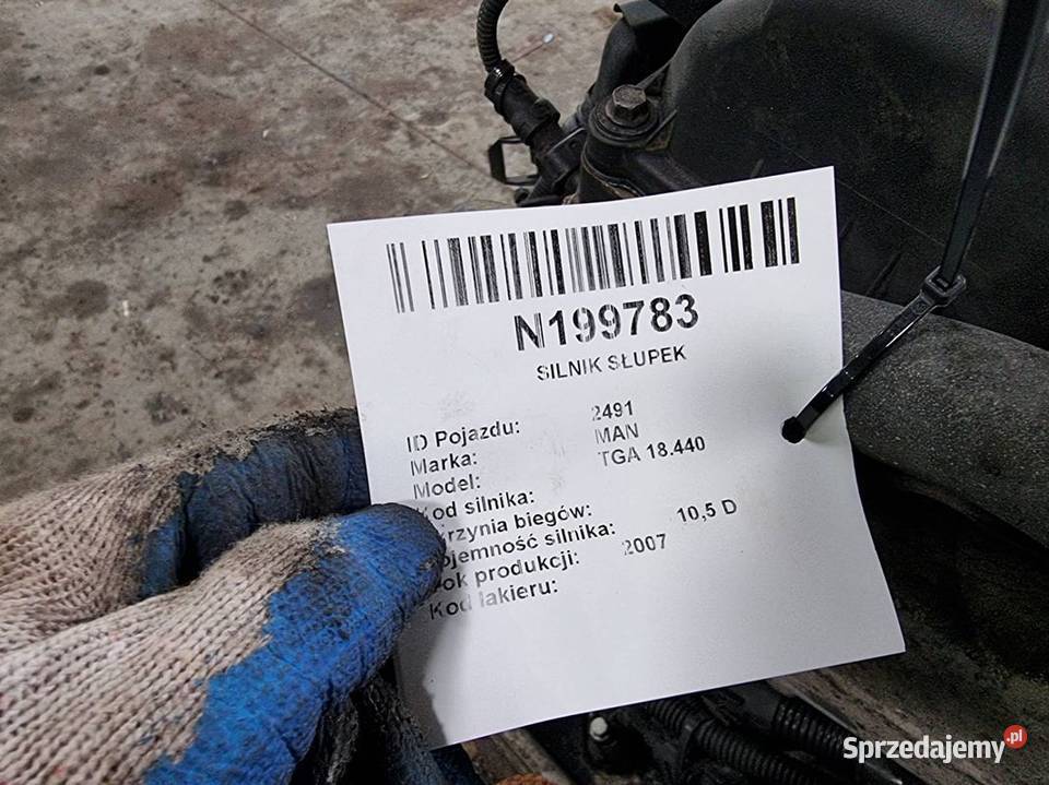 SILNIK KOMPLETNY MAN TGA 18440 D2066 LF36 osobowe Lipno sprzedam