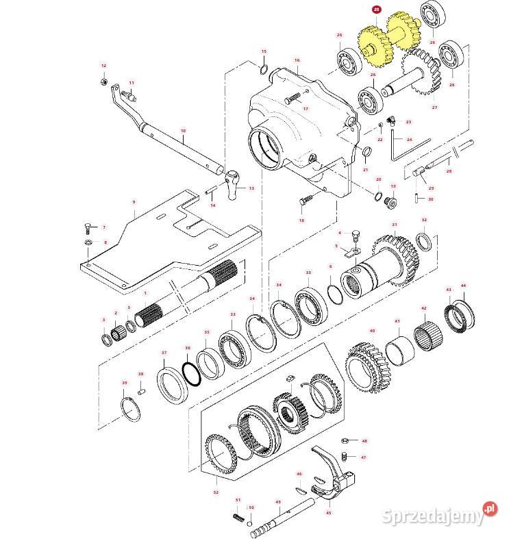 Koło zębate z wałkiem Valtra Massey Ferguson Białystok