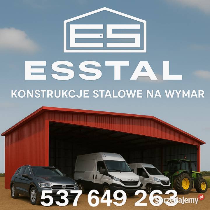 Konstrukcja Hala Magazyn Rolniczy Garaż Blaszany Sprzedaż Augustów