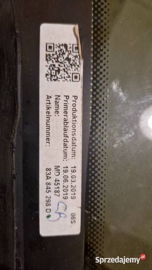 Szyba tylna prawa audi Q3 83A SUV 83A845298 Nawarzyce