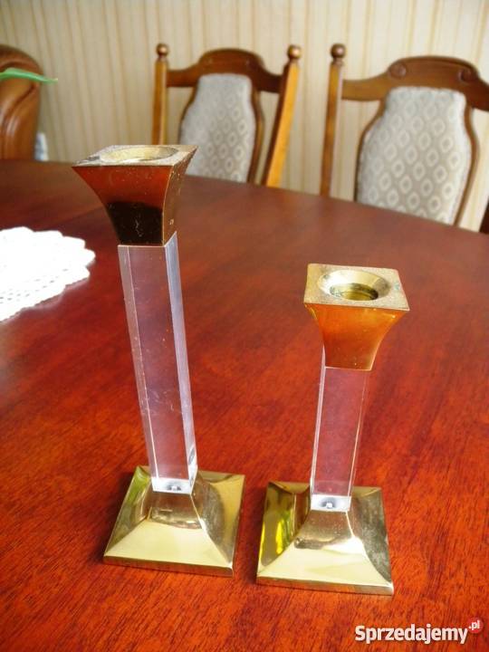 ŚWIECZNIKI SZKLANE komplet 2 sztuki Katowice