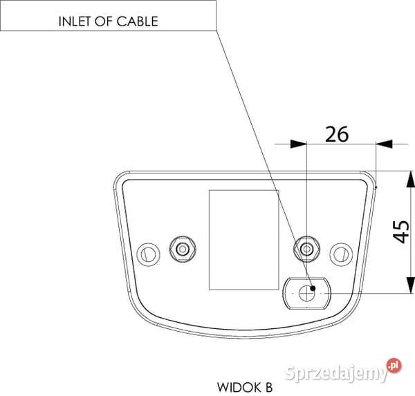 Lampa oświetlenia tablicy rejestracyjnej LA46001