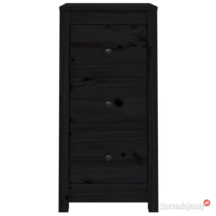 Szafki 2 czarne 40x35x80 lite drewno sosnowe Warszawa