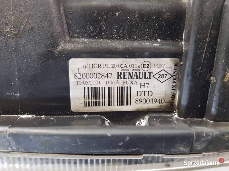 LAMPA PRAWA PRZÓD 8200002847 RENAULT LAGUNA II Lipno sprzedam