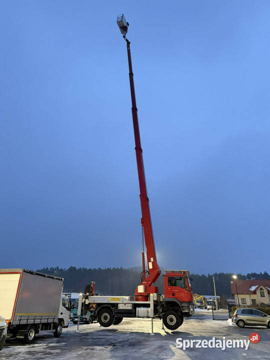 MAN TGA 18320 4x4 Zwyżka WUMAG WT 350 Podnośnik Widełki