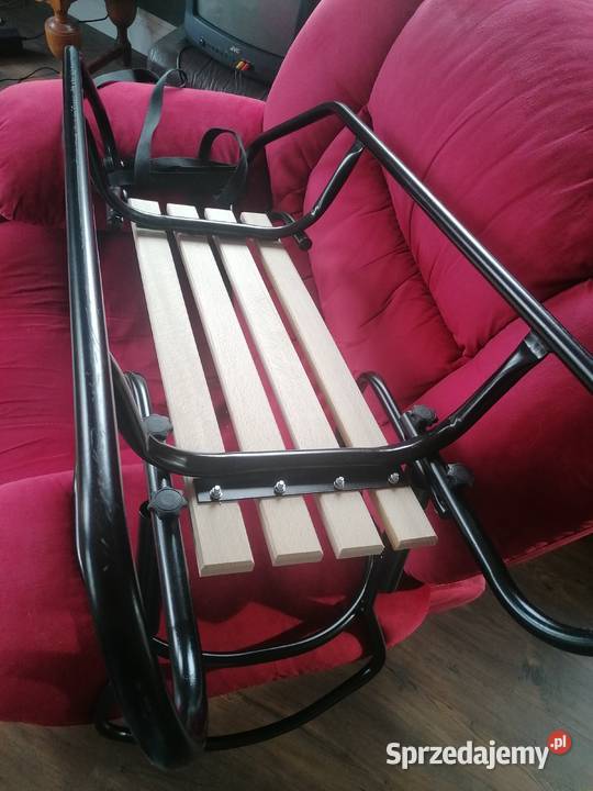 Sanki dziecięce z oparciem regulowanym pchaczem Rowerki i pojazdy Sierakowice