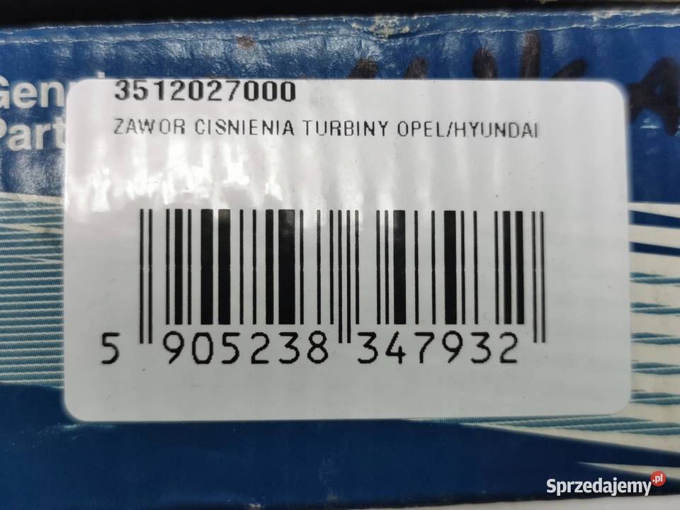 ZAWÓR CIŚNIENIA TURBO HYUNDAI SANTA F I 20 CRDi