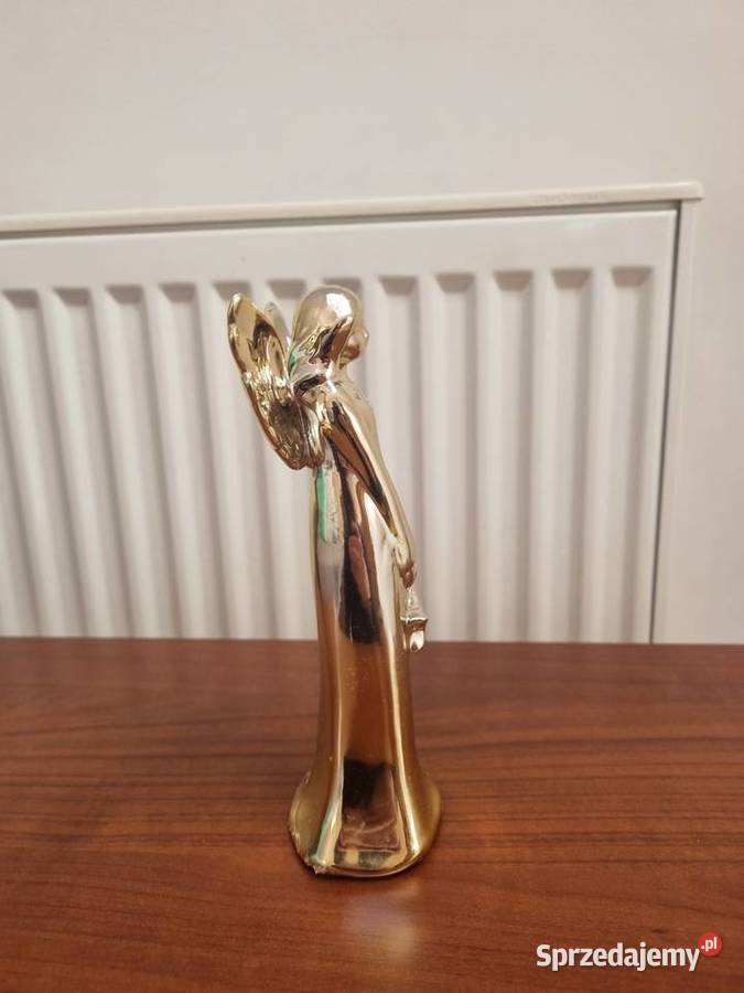 Anioł ceramiczny złoty figurka Lublin sprzedam