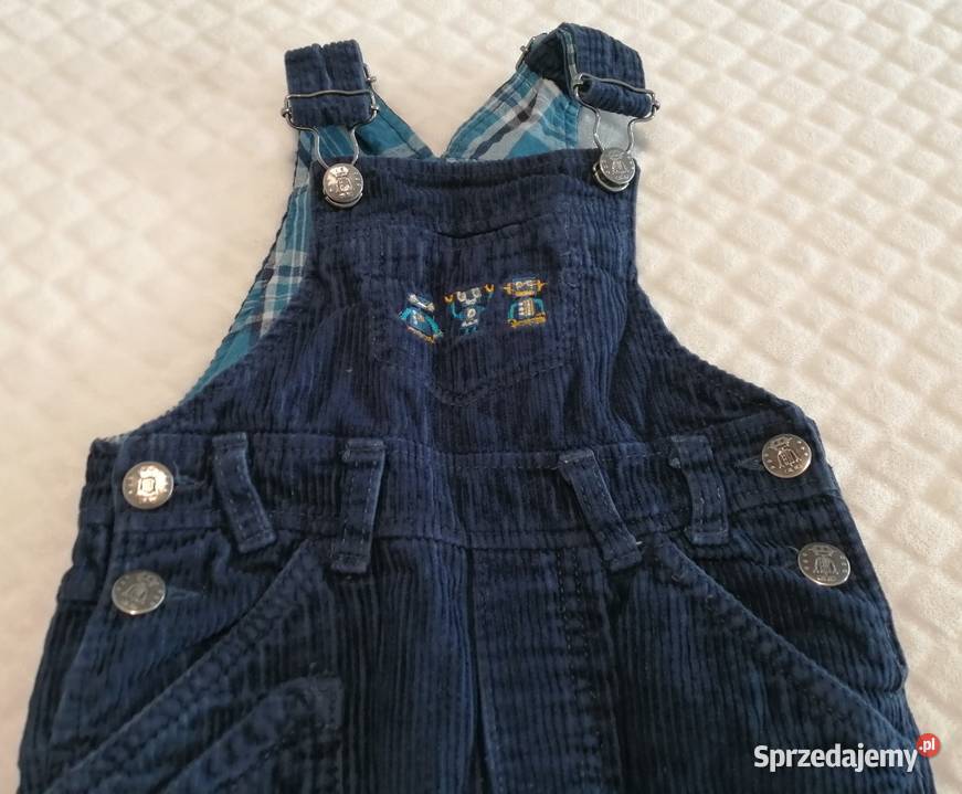 Spodnie ogrodniczki sztruksowe 92 Papagino śląskie Czeladź sprzedam