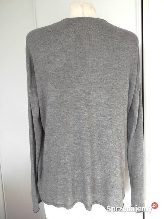 Sweter HM Blezer z Wełną Szary Narzutka M 38 Łomża