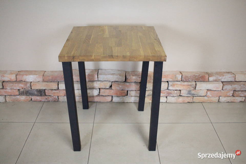 Stół do lokalu blat lity dąb klejony 3 sztuki śląskie